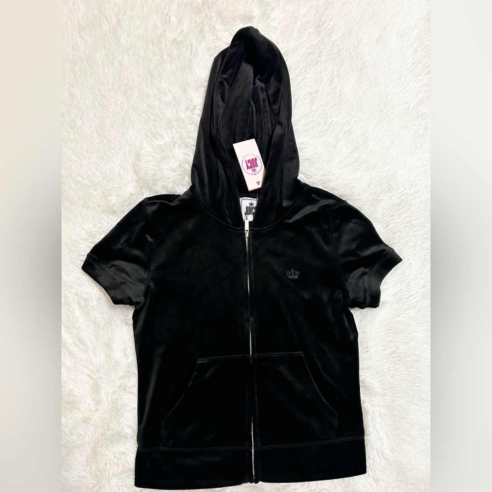 Juicy Couture Bling Bling Short Sleeve Zip Front Jacket